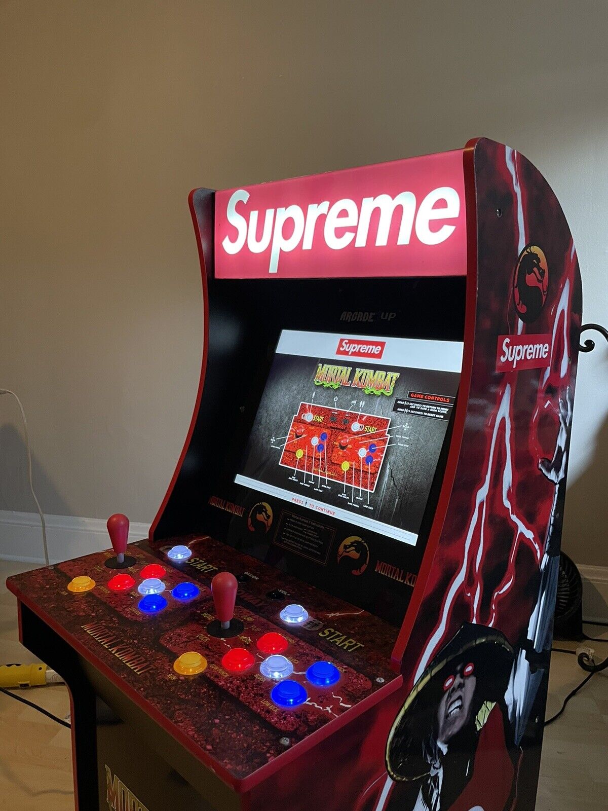 Supreme x ARCADE1UP Mortal Kombat Arcade Machine