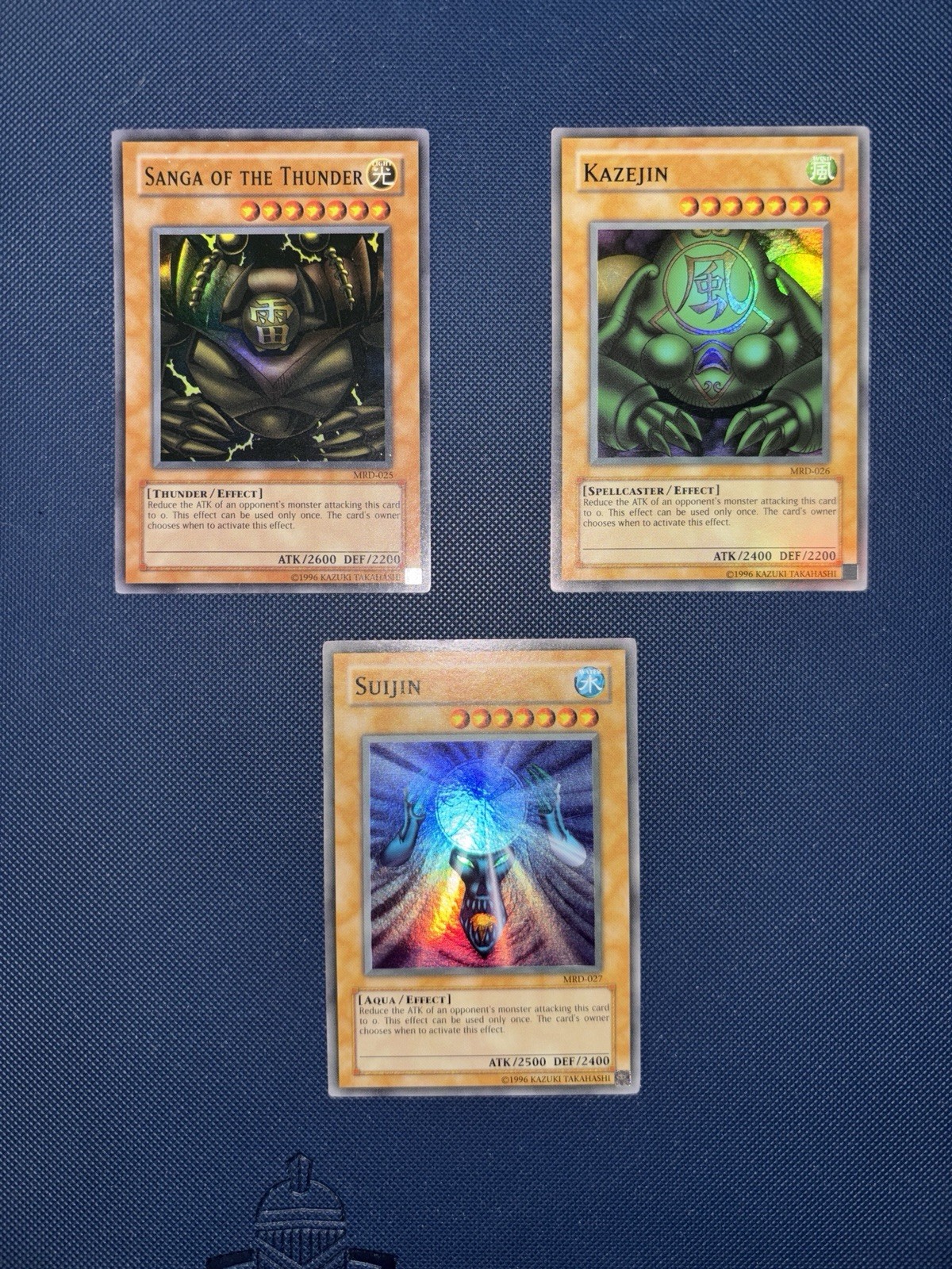 Yu-Gi-Oh Gate Guardian Set: Kazejin, Sanga, Suijin MRD-025 MRD-026 MRD-027