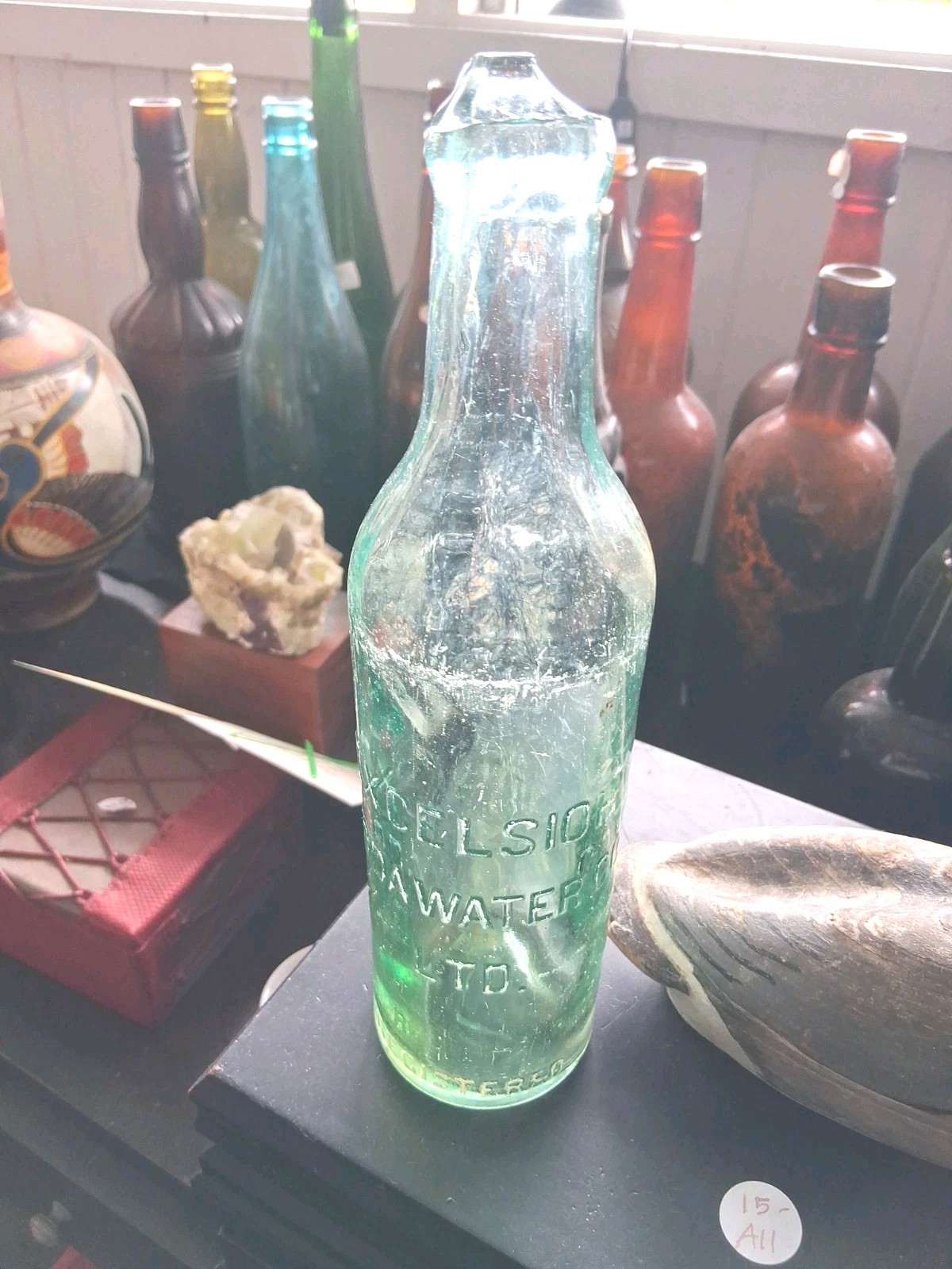  Vintage Hilo Excelsior Sodawater Co. LTD. Hawaiian Bottle   DAMAGED 💔 