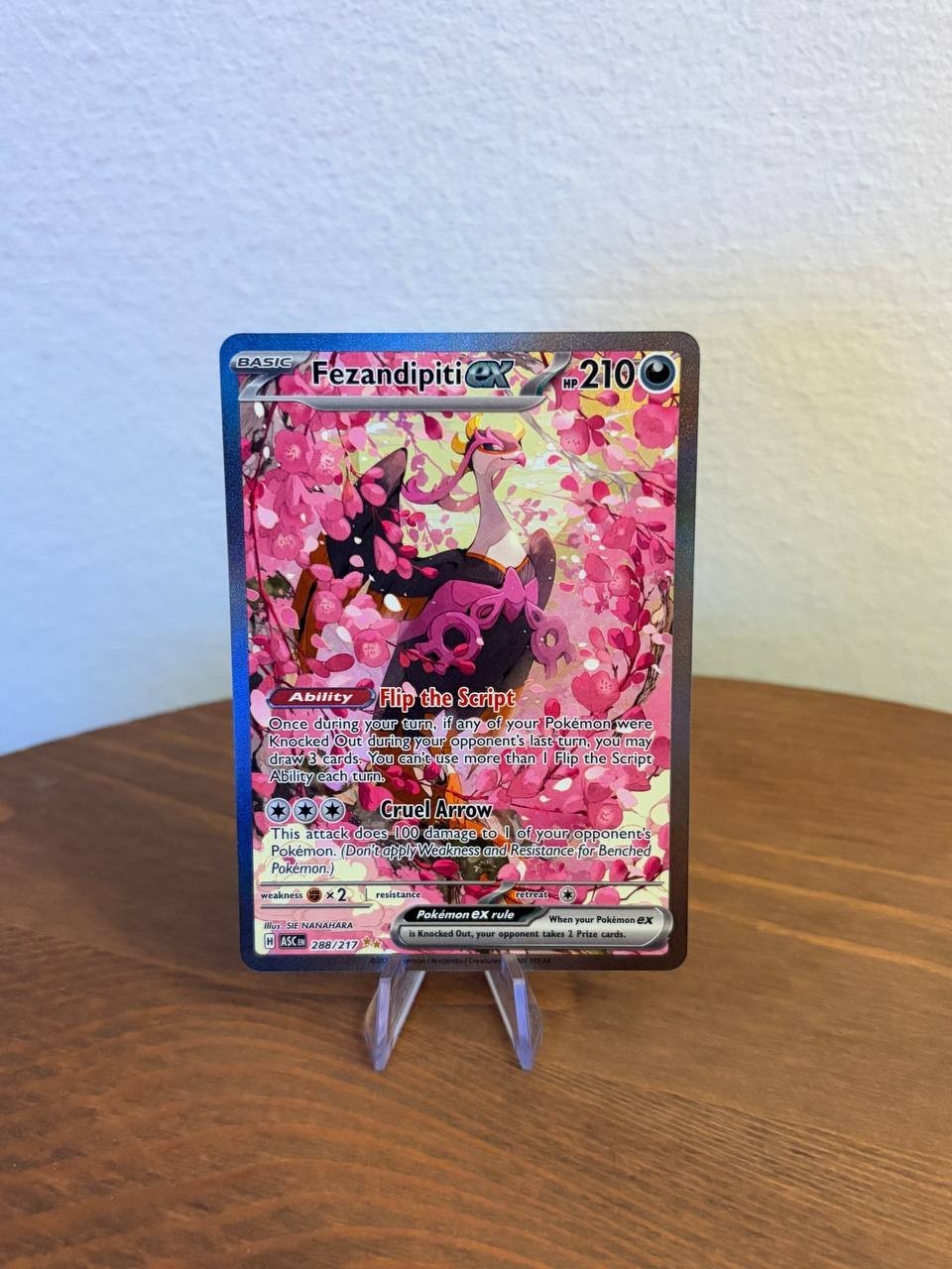 Pokémon Fezandipiti ex 288/217 ASC Ascended Heroes Special Illustration Rare SIR Pokémon Fezandipiti ex 288/217 ASC Ascended Heroes Special Illustration Rare SIR