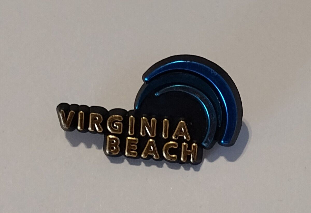 Virginia Beach Souvenir Plastic Lapel Pin