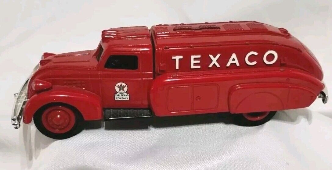 Texaco 1939 Dodge Airflow Die Cast Tanker Coin Bank - Used