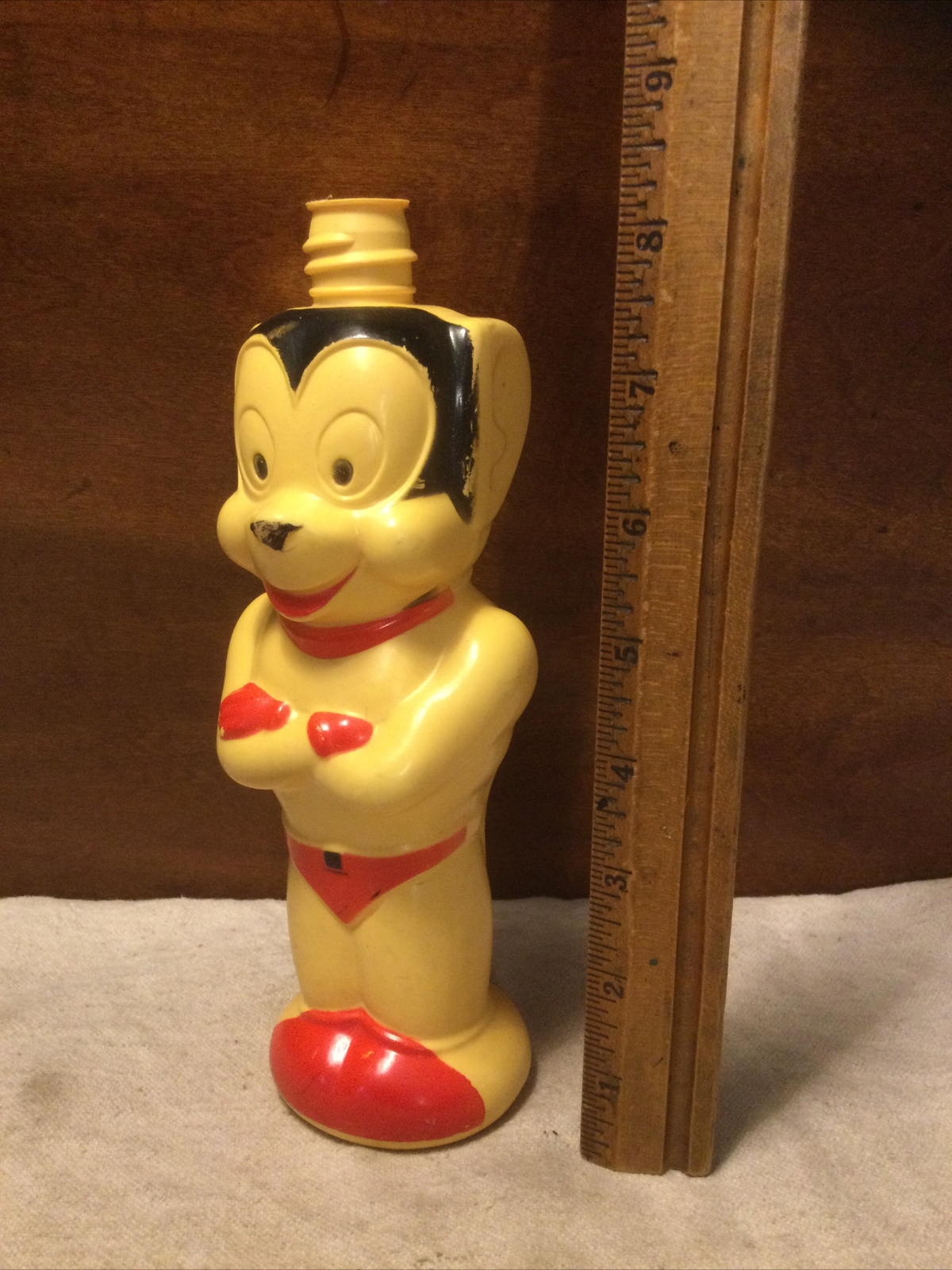 Vintage 1963 - Mighty Mouse - Plastic Soap Bottle - SOAKY Terrytunes 