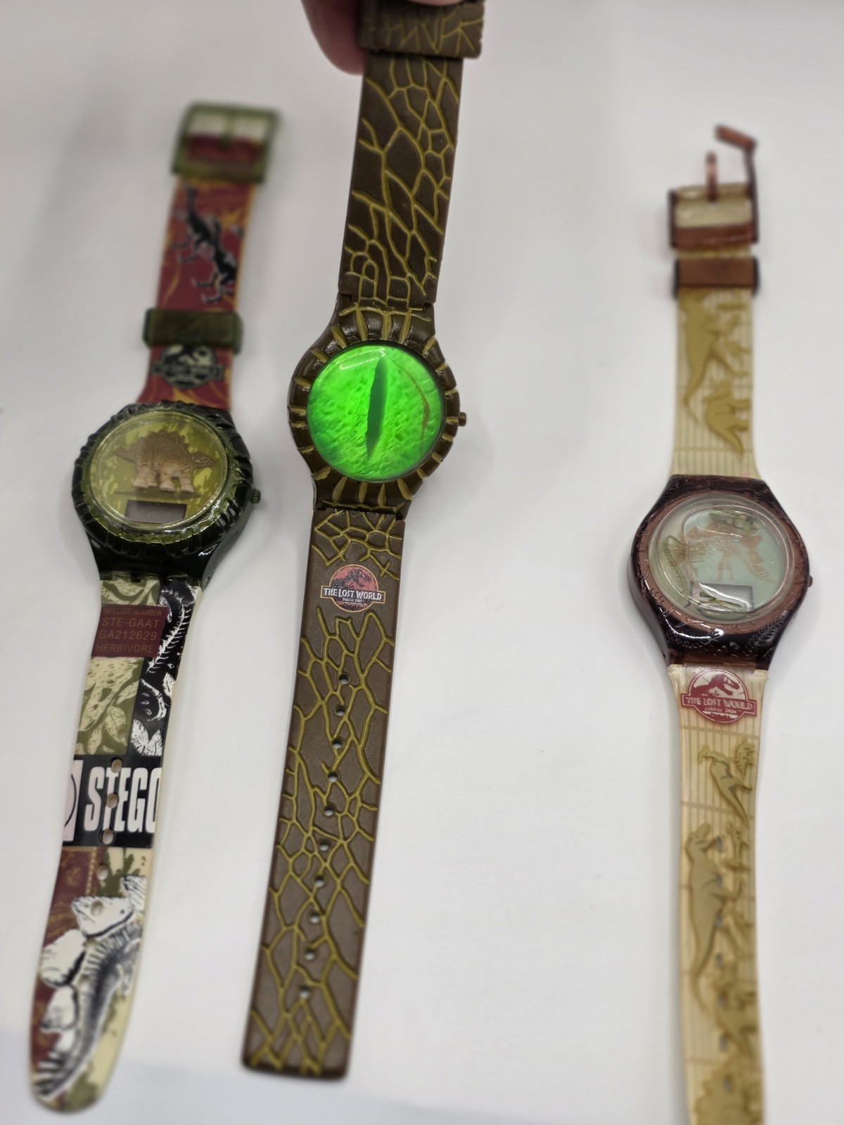 Vintage 1997 Burger King The Lost World Jurassic Park Watch Lot of 3 Untested