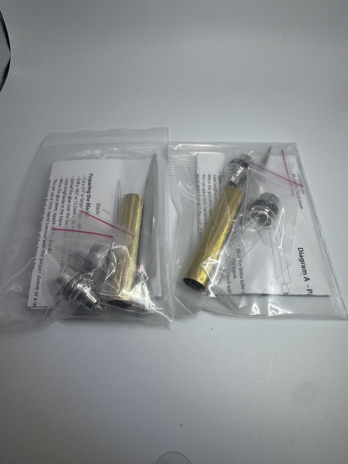 Lot of 2 PSI PKMAJLOTP Majestic Jr Letter Opener Kits Black Ti Rhodium NEW