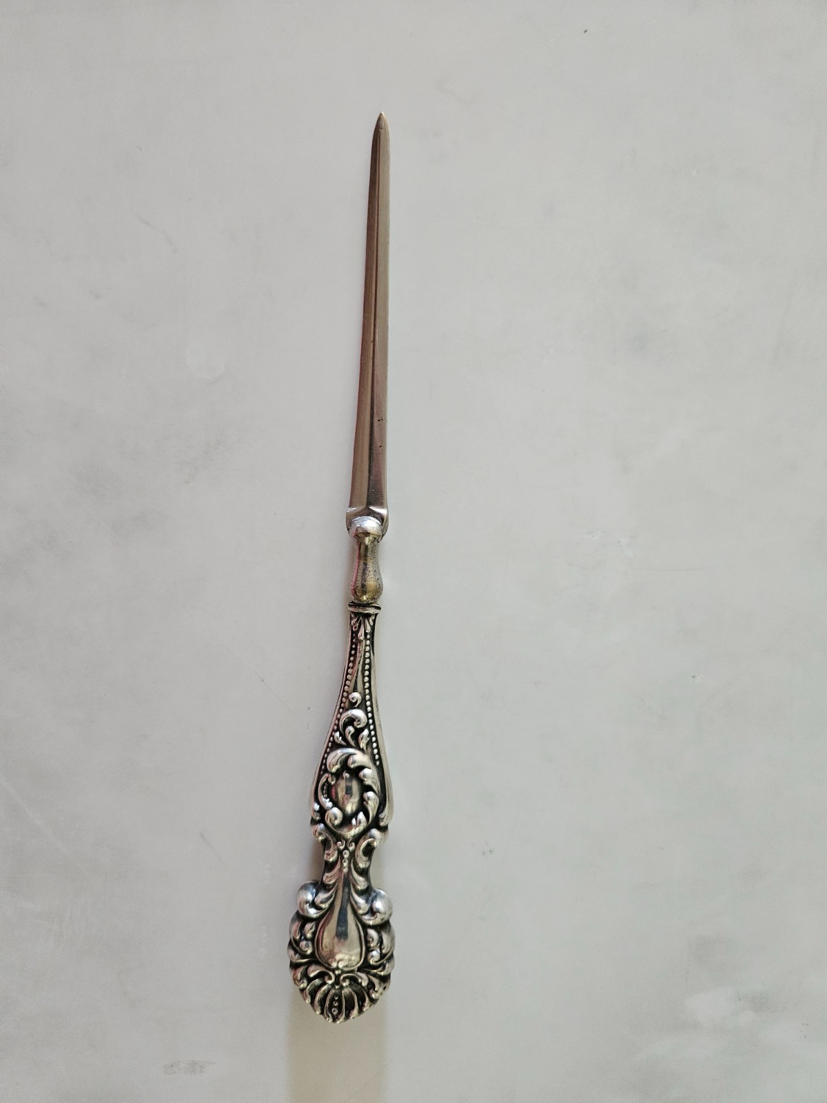 sterling silver antique letter opener with patent date stamp of Nov. 23 '15.