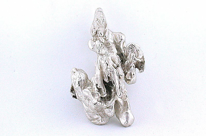 60.55 Grams 2.13 Ounces 2 x 1 1/5 x 4/5 Inch Casted Solid Silver Nugget EBS1373A