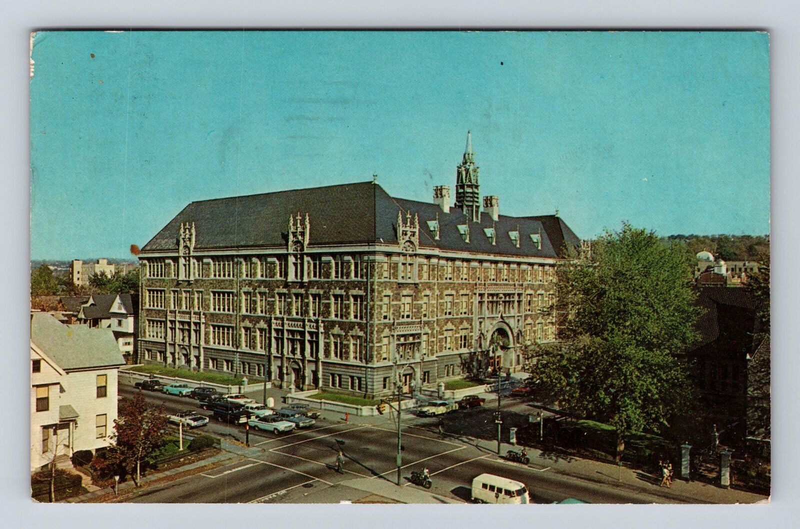 Scranton PA- Pennsylvania, Central High School, Antique, Vintage Postcard