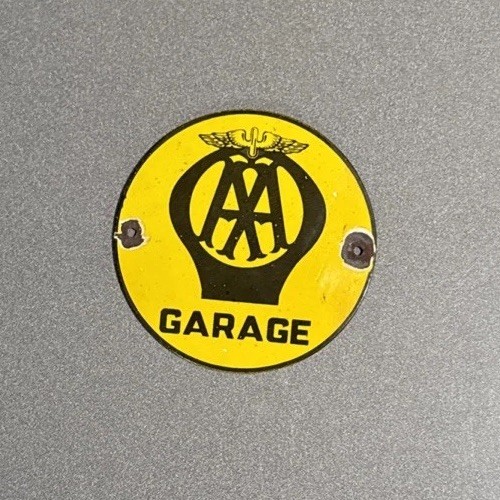 VINTAGE AA GARAGE GASOLINE PORCELAIN SIGN CAR GAS MOTORCYCLE OIL TRUCK VINTAGE AA GARAGE GASOLINE PORCELAIN SIGN CAR GAS MOTORCYCLE OIL TRUCK
