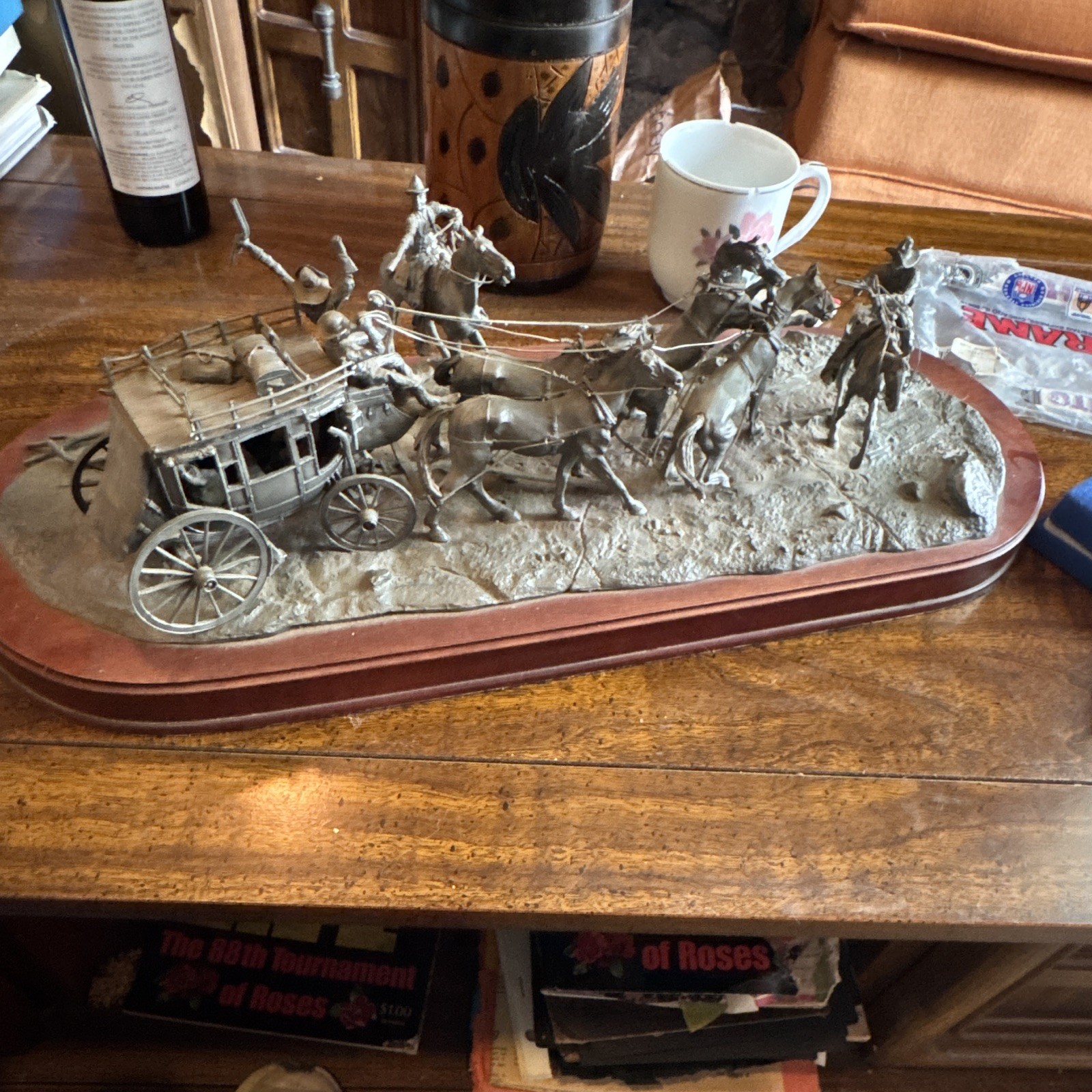 The Western Heritage Museum “The HOLDUP” coffee Table Statue