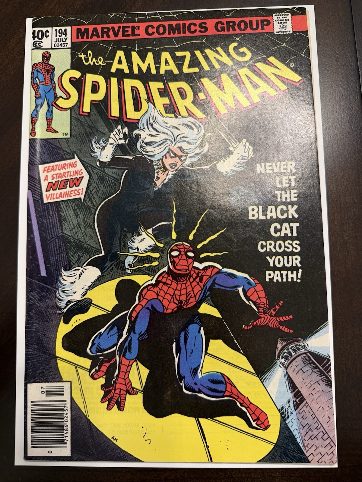 The Amazing Spider-Man #194 (1979) 1st Black Cat Appearance (NEWSSTAND)