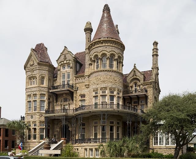 Galveston Texas Bishop\'s Palace Gresham\'s Castle 1890s Victorian Mansion