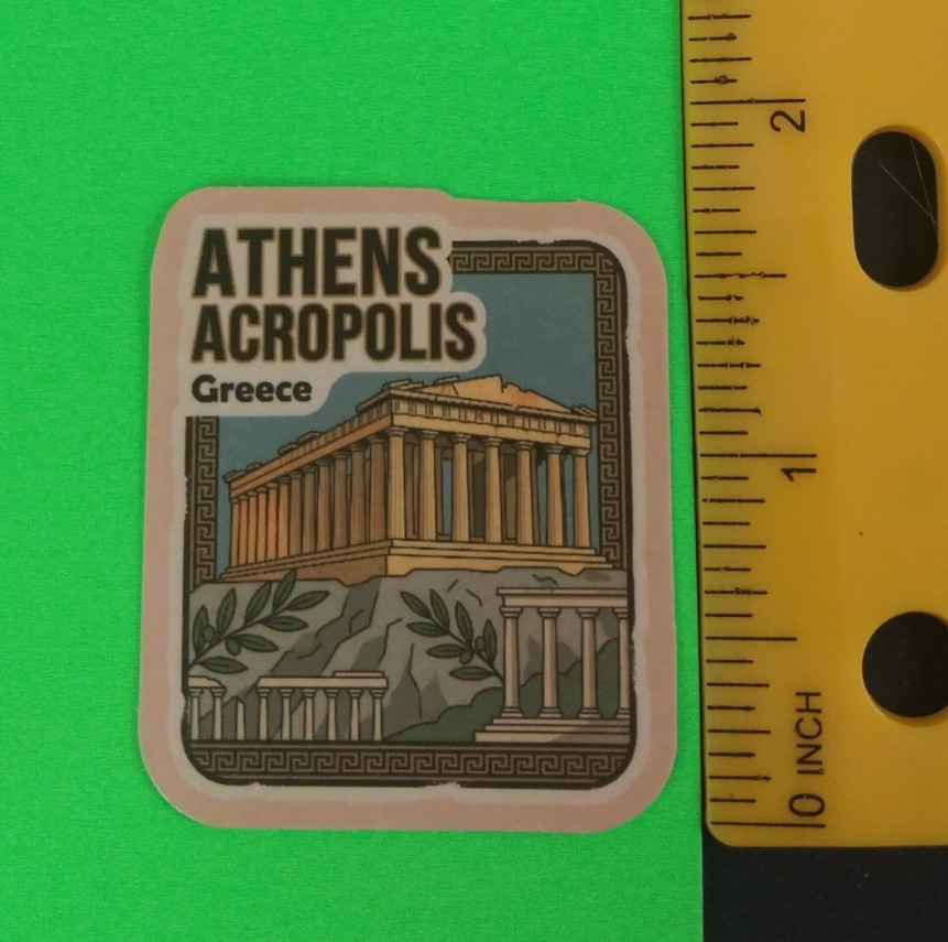 Athens Acropolis Greece Travel Sticker (O) Athens Acropolis Greece Travel Sticker (O)