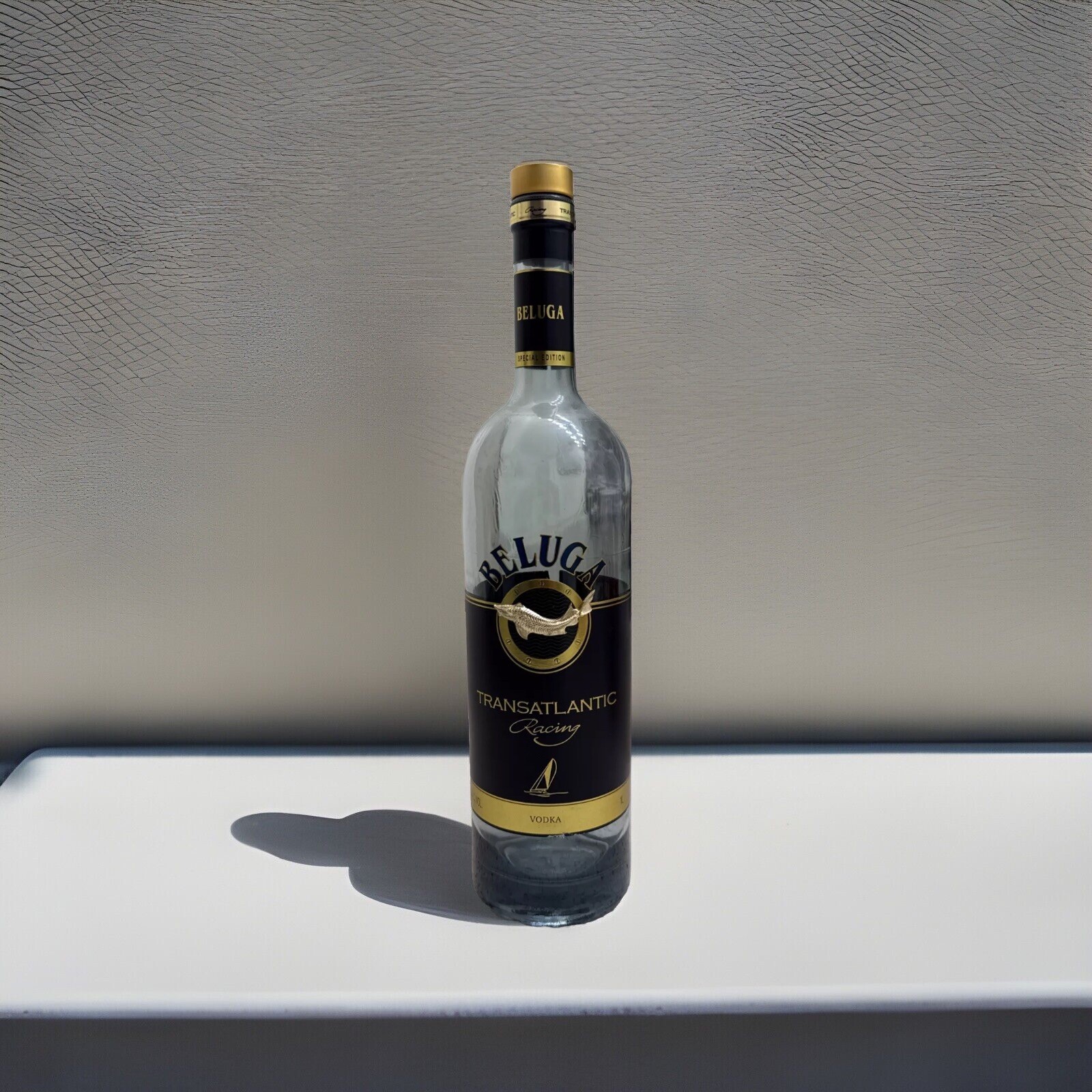 Beluga Russian Vodka 1 Liter Special Edition Transatlantic Racing Empty Bottle Beluga Russian Vodka 1 Liter Special Edition Transatlantic Racing Empty Bottle