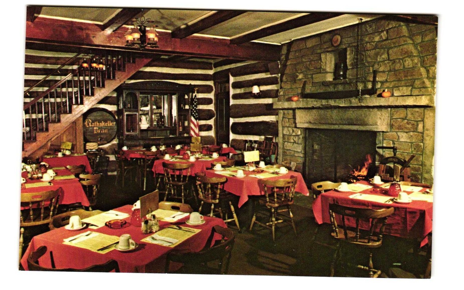 Old Fort Silver Supper Club West of Random Lake vintage postcard unposted