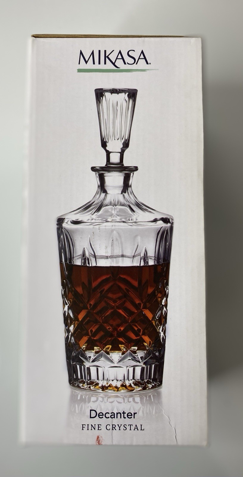 Mikasa Fine Crystal Heavy Whiskey Decanter with Stopper NEW 2016