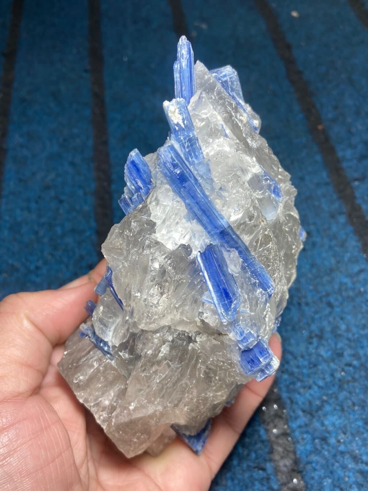 Absolutely magnificent Kyanite Combine albite Crystal Perfect terminated