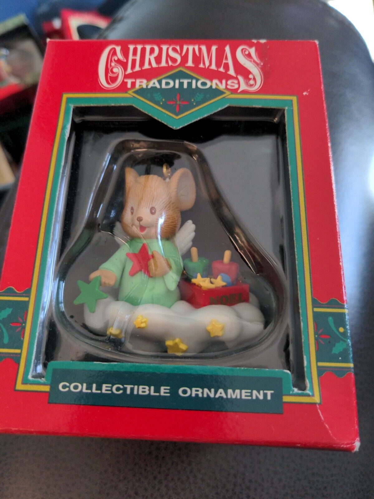 Vintage Rare 1993 Matrix Christmas Collections ANGEL MOUSE On A Cloud Ornament 