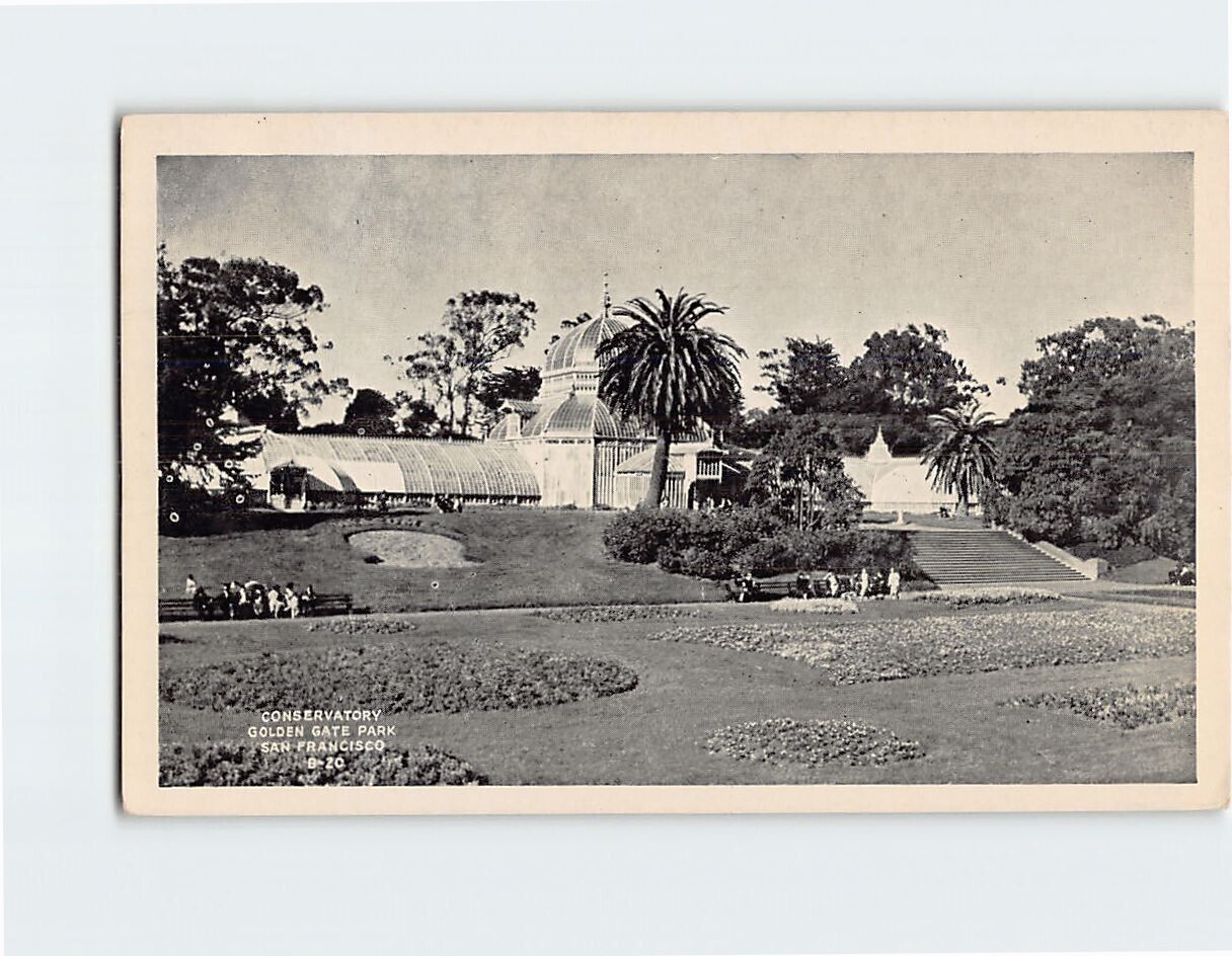 Postcard Conservatory Golden Gate Park San Francisco California USA