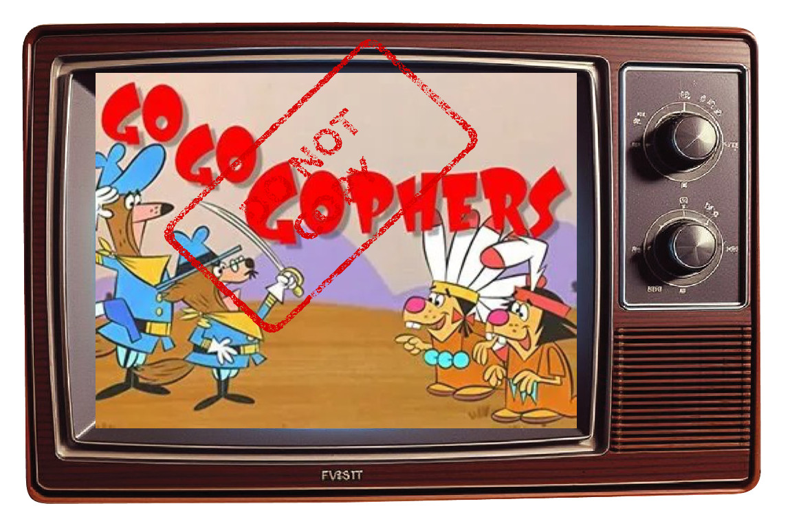 GO GO GOPHERS Classic Saturday Morning Cartoon Retro TV Fridge MAGNET  2x3