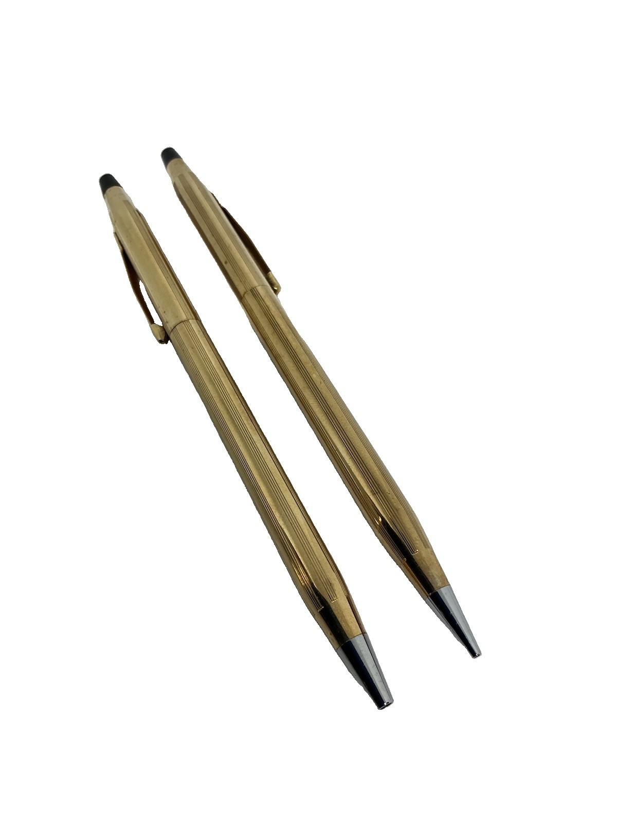 Vintage CROSS Classic 10K Gold Filled Ballpoint Pen & Mechanical Pencil Set USA