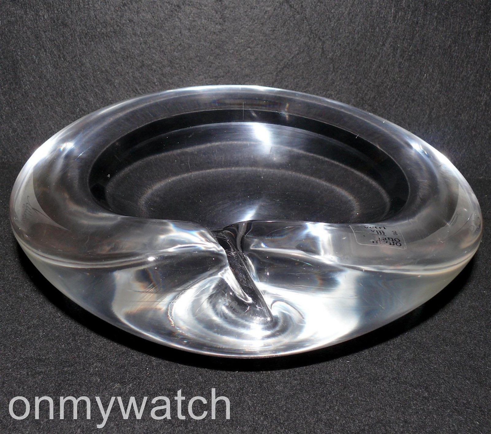 MURANO Renato SIGNED R. ANATRA ArT GLaSs CANDY Bowl Vtg 9\