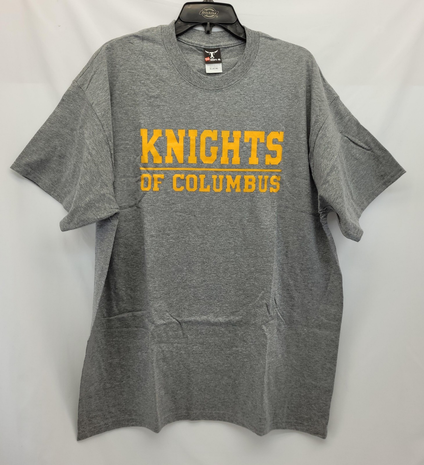 New The Knights of Columbus Gray T-Shirt XL Hanes Beefy-T  T-Shirt Tee