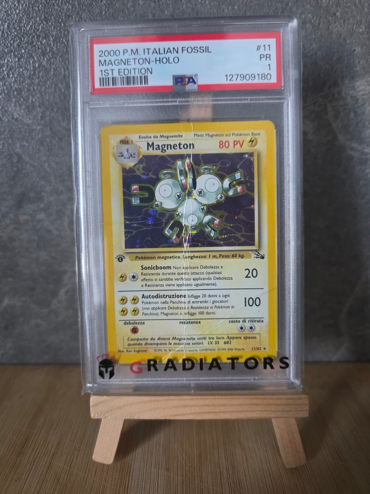 MAGNETON PSA 1 ITALIAN FOSSIL SET 1* EDITION 2000