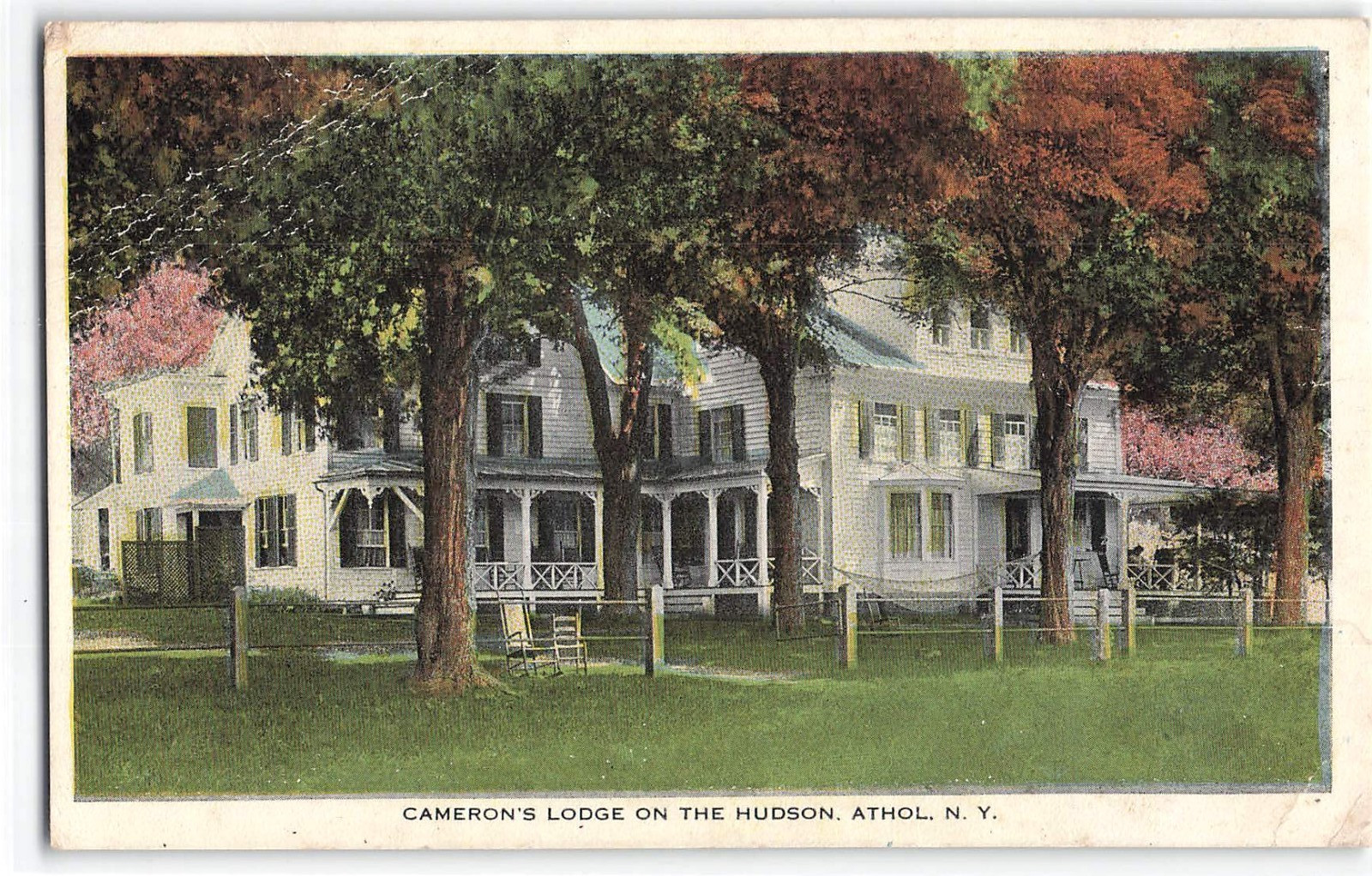 Early 1900\'s Postcard, Cameron\'s Lodge on the Hudson, Athol, New York