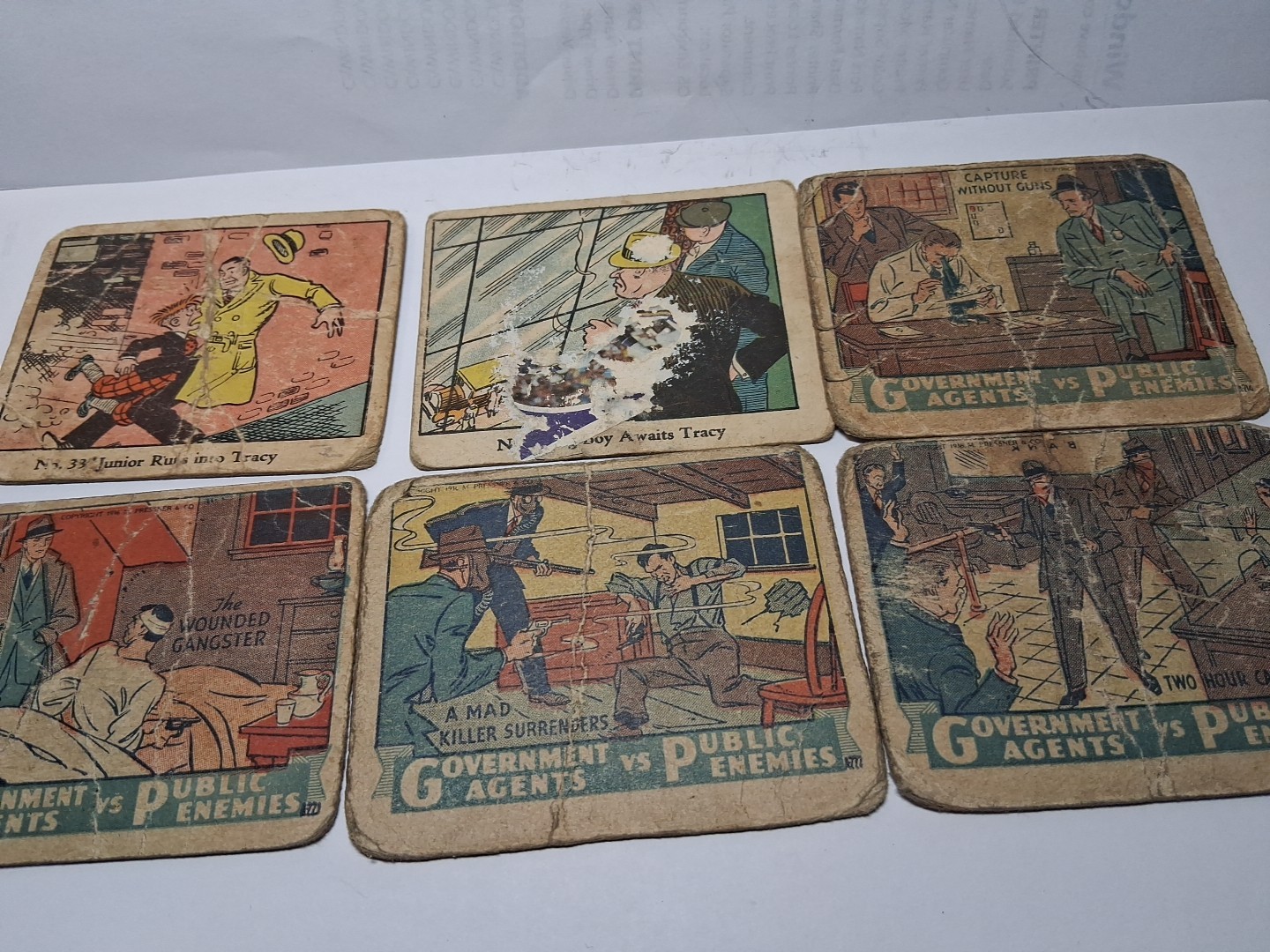 1930s Dick Tracey , G-Men Cards Lot