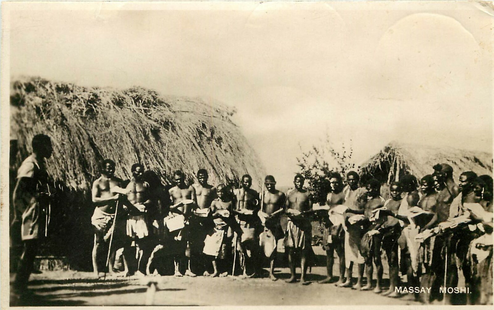RPPC Postcard Massay People Moshi Tanganyika /Tanzania c1935 East Africa RPPC Postcard Massay People Moshi Tanganyika /Tanzania c1935 East Africa