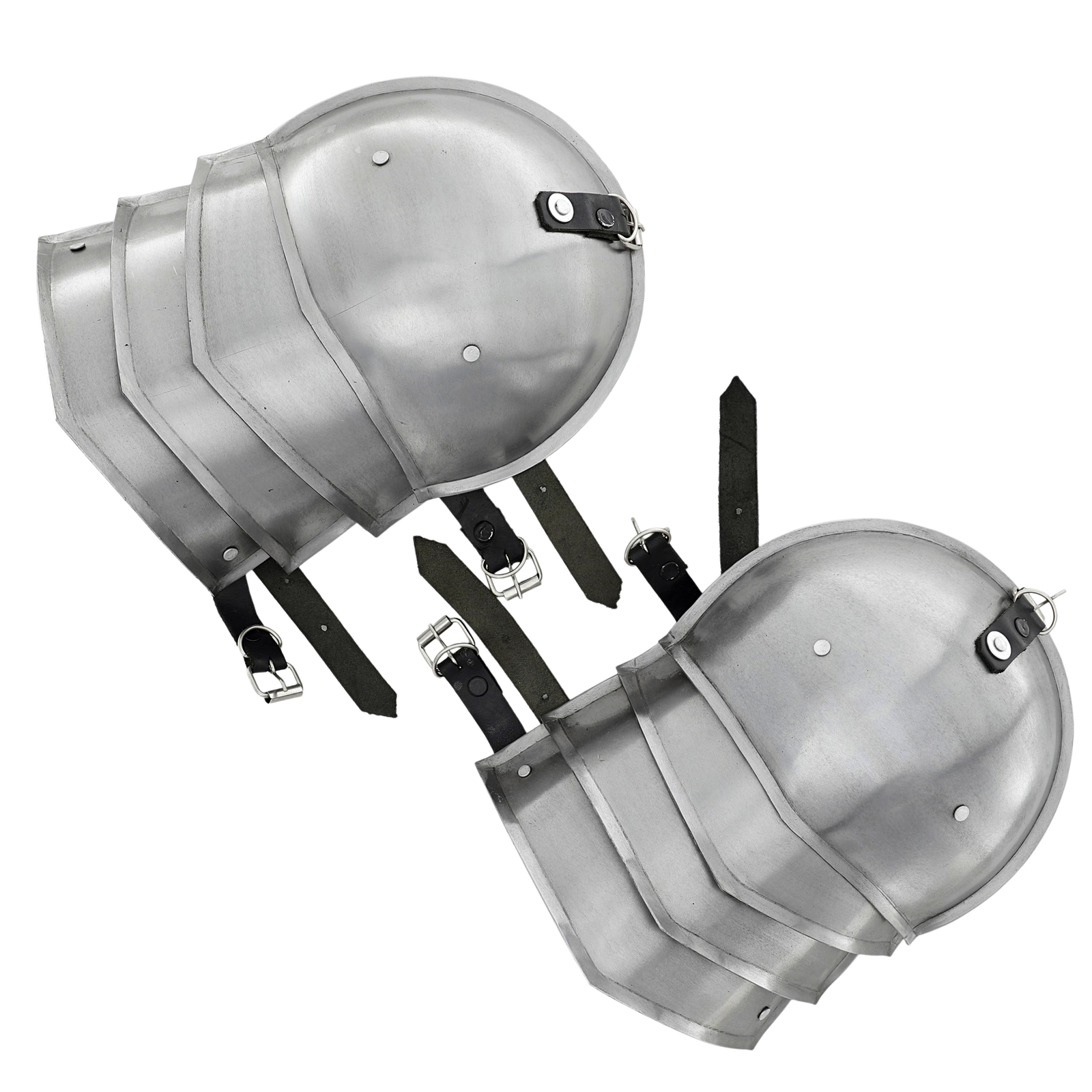 Medieval Shoulder Pauldron – 16 Gauge Steel Armor with Belt & Buckle Fastening