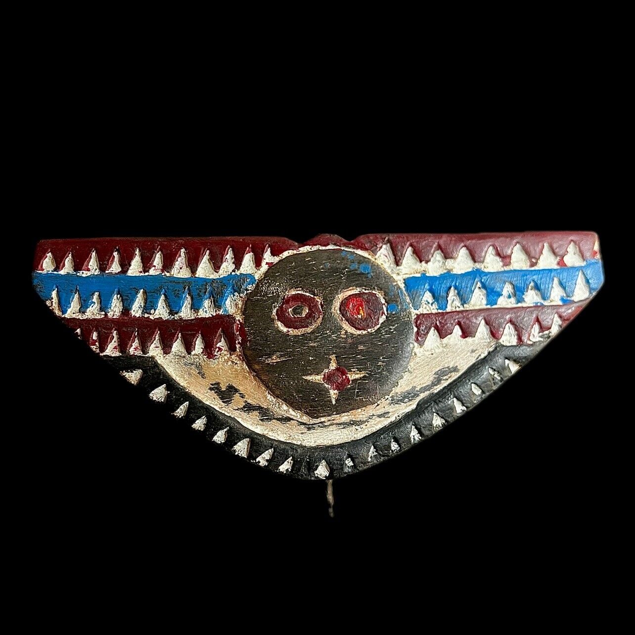 African wood mask antiques African Wall Decor Plank Mask Handmade vintage -9899