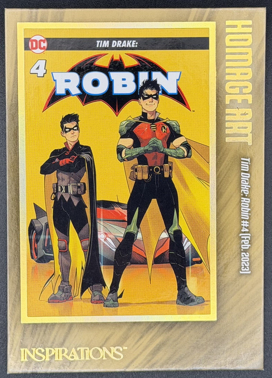 2026 Upper Deck Inspirations World of DC Robin Homage Art Maximum Gloss #HA-17