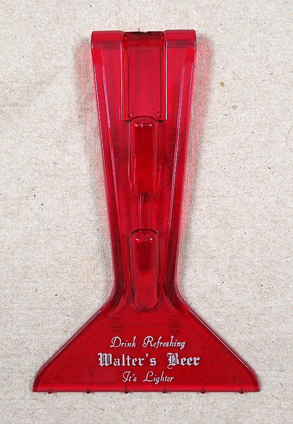 Vintage WALTERS BEER ICE SCRAPER - Eau Claire, WI