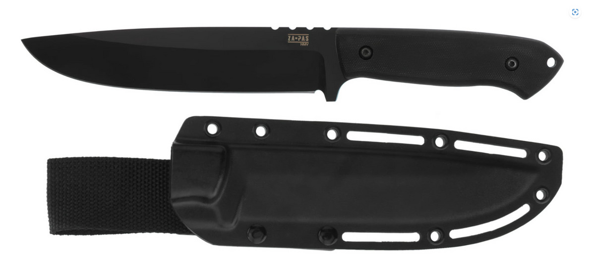 Za-Pas Expendable Black G10, Black Cerakote NMV Knife