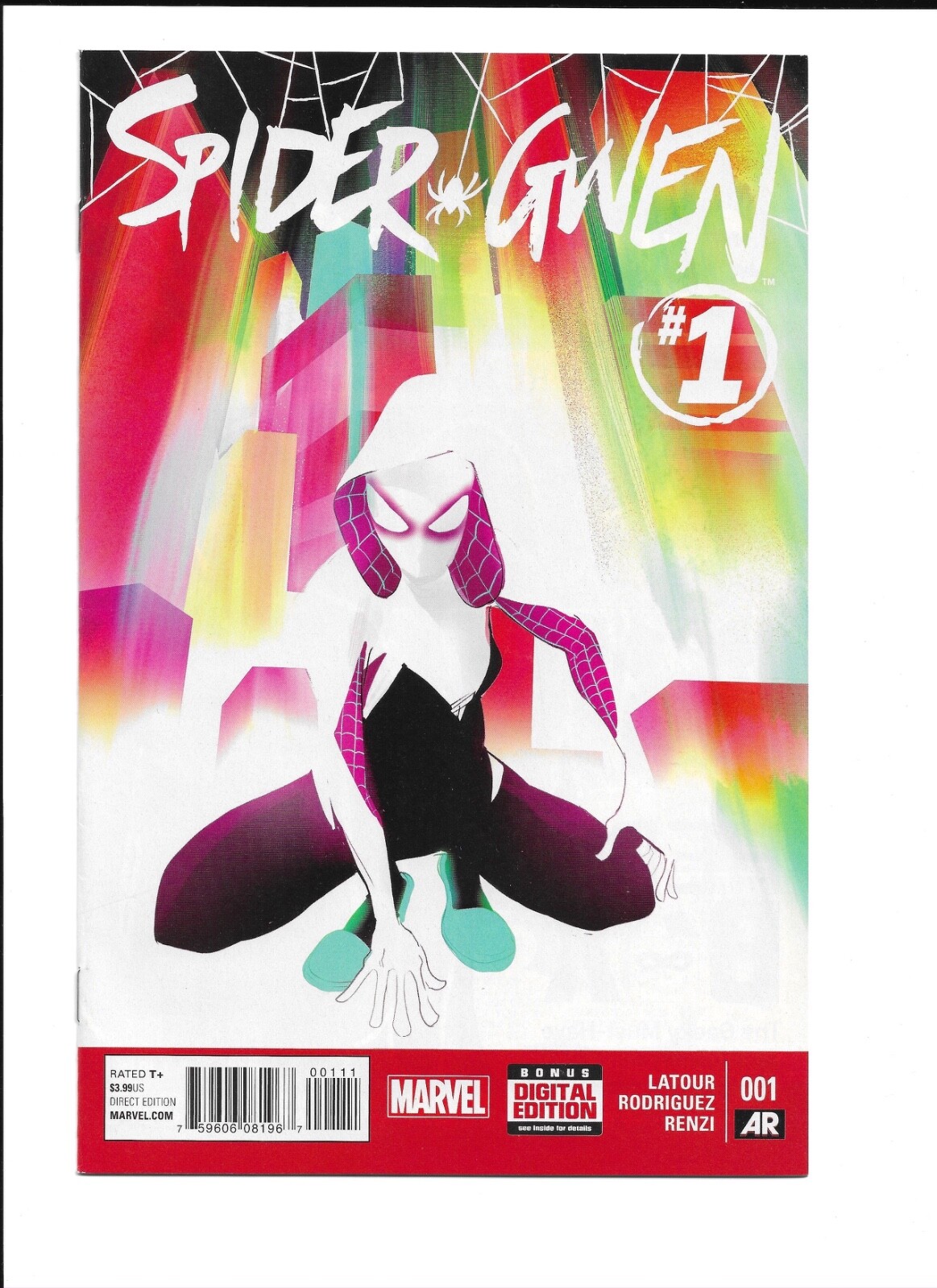 🔥 Spider-Gwen #1 NM 1st Solo Series Marvel April 2015 Key HTF