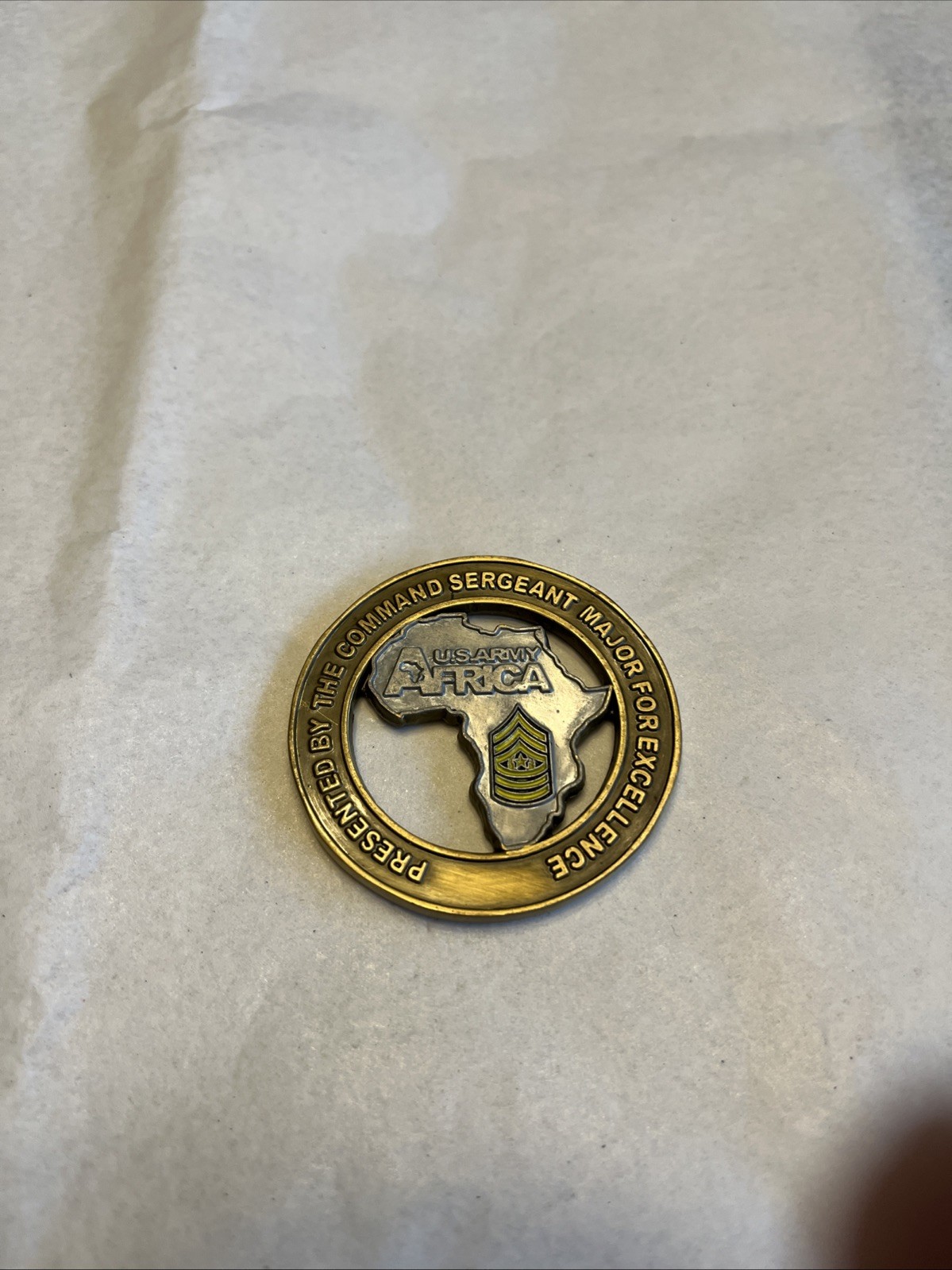 US Army Africa CSM Challenge Coin