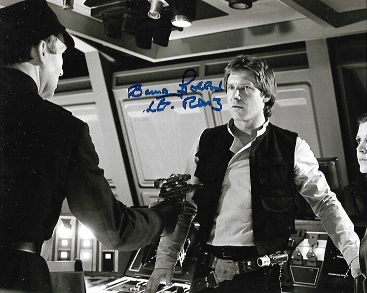 Star Wars Barrie Holland (RIP) Lt Renz Autograph 8x10 Photograph -GENUINE Signed
