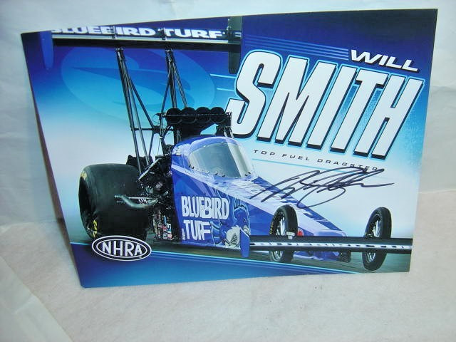 Will Smith Signed Promo Hero Card Nhra Drag Racing Autographed 2026