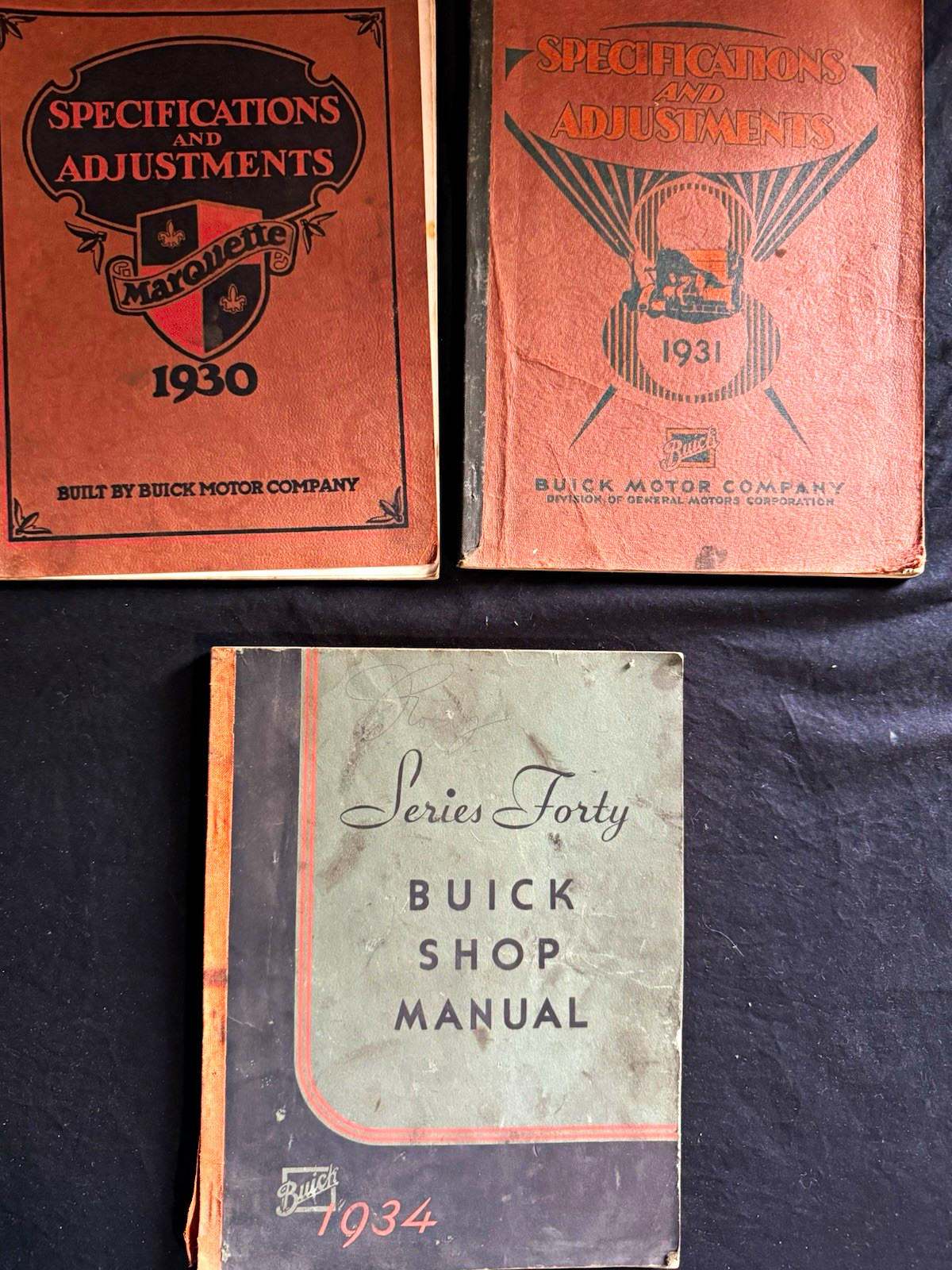 Buick Motor Company 1930, 1931 & 1934 Shop Manual  lot.
