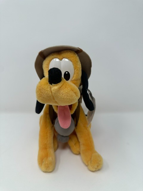 NWT Vintage Walt Disney World Animal Kingdom Safari Pluto Plush 10\