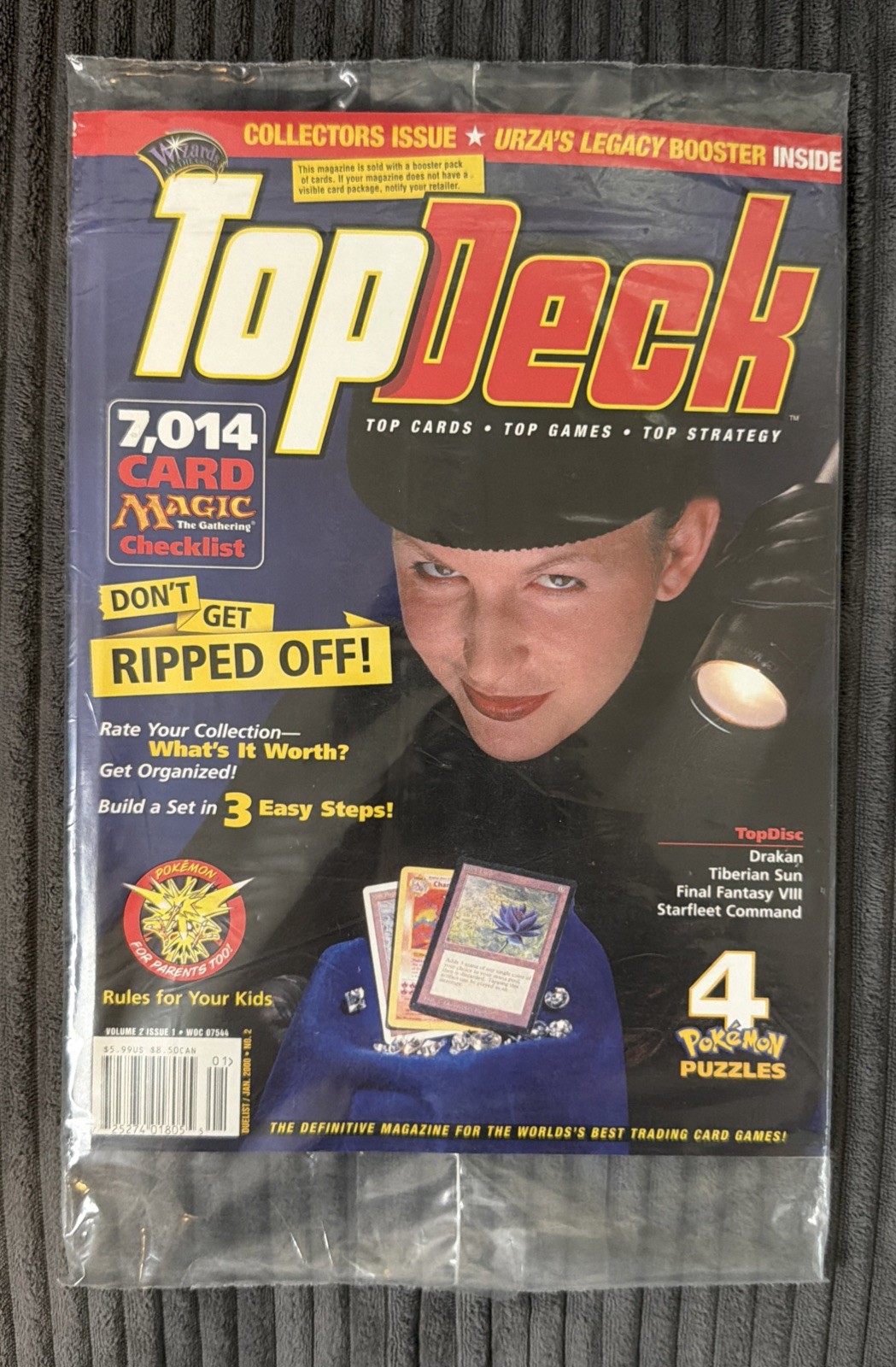 Sealed TopDeck Magazine #2 Volume 2 Issue 1 w/ Urza\'s Legacy MTG Booster & Promo
