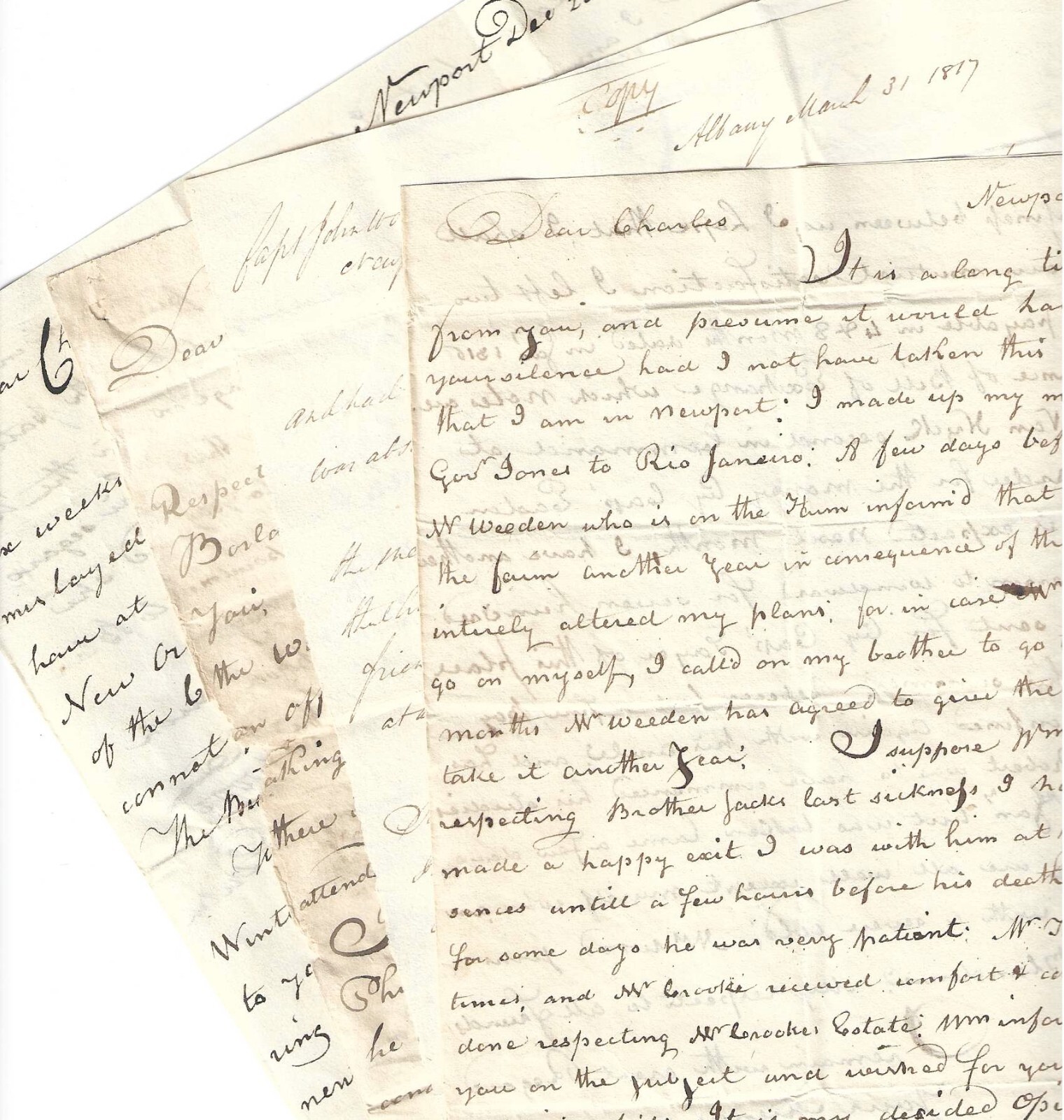 Letters Detail Van Buren Politician\'s Importing African Camwood to New England