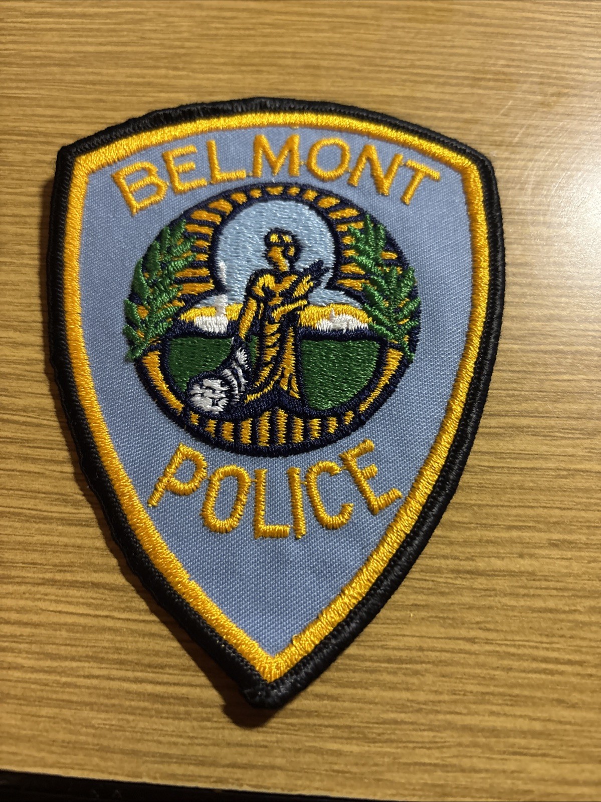 Belmont Massachusetts Police Patch Historical Memoribilia