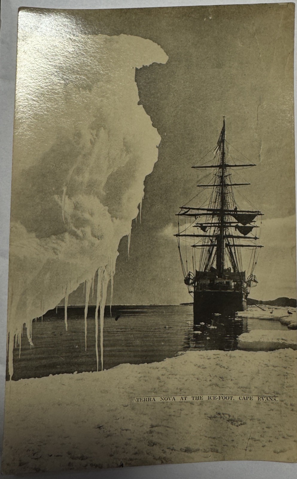Herbert George Ponting Terra Nova Antarctic Expedition Real Photo Postcard