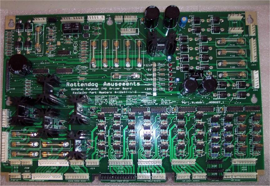 Williams/Bally Pinball WPC 89 Driver Board plug in replacement.A-12697-1/3/4.New
