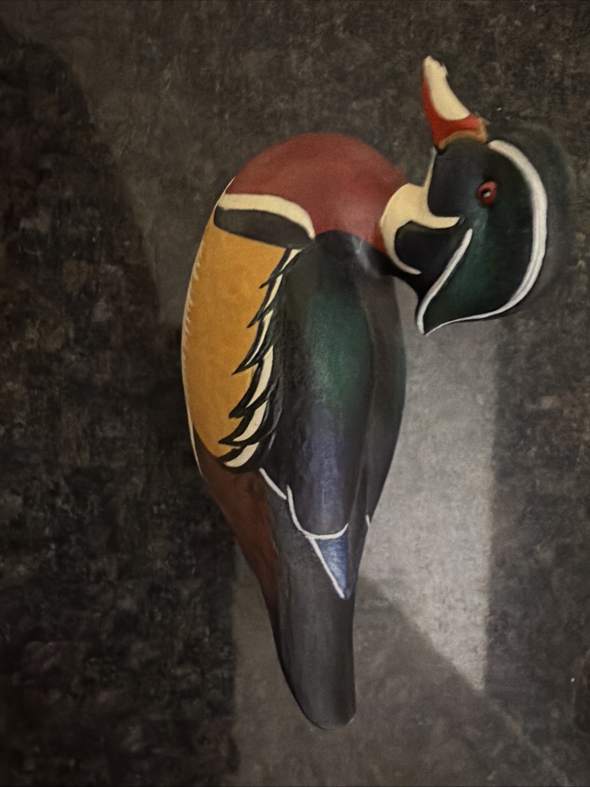 Ducks Unlimited Mini Wood duck Decoy 