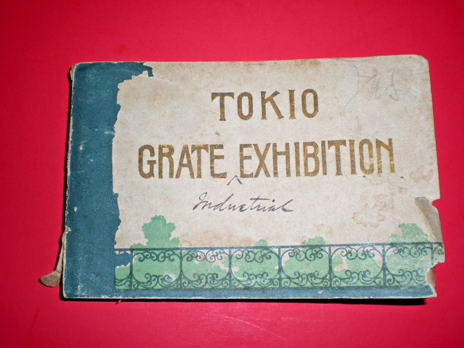 1907 Tokyo Industrial Exhibition Photo Book Meiji Japan Ferris Wheel - Rare