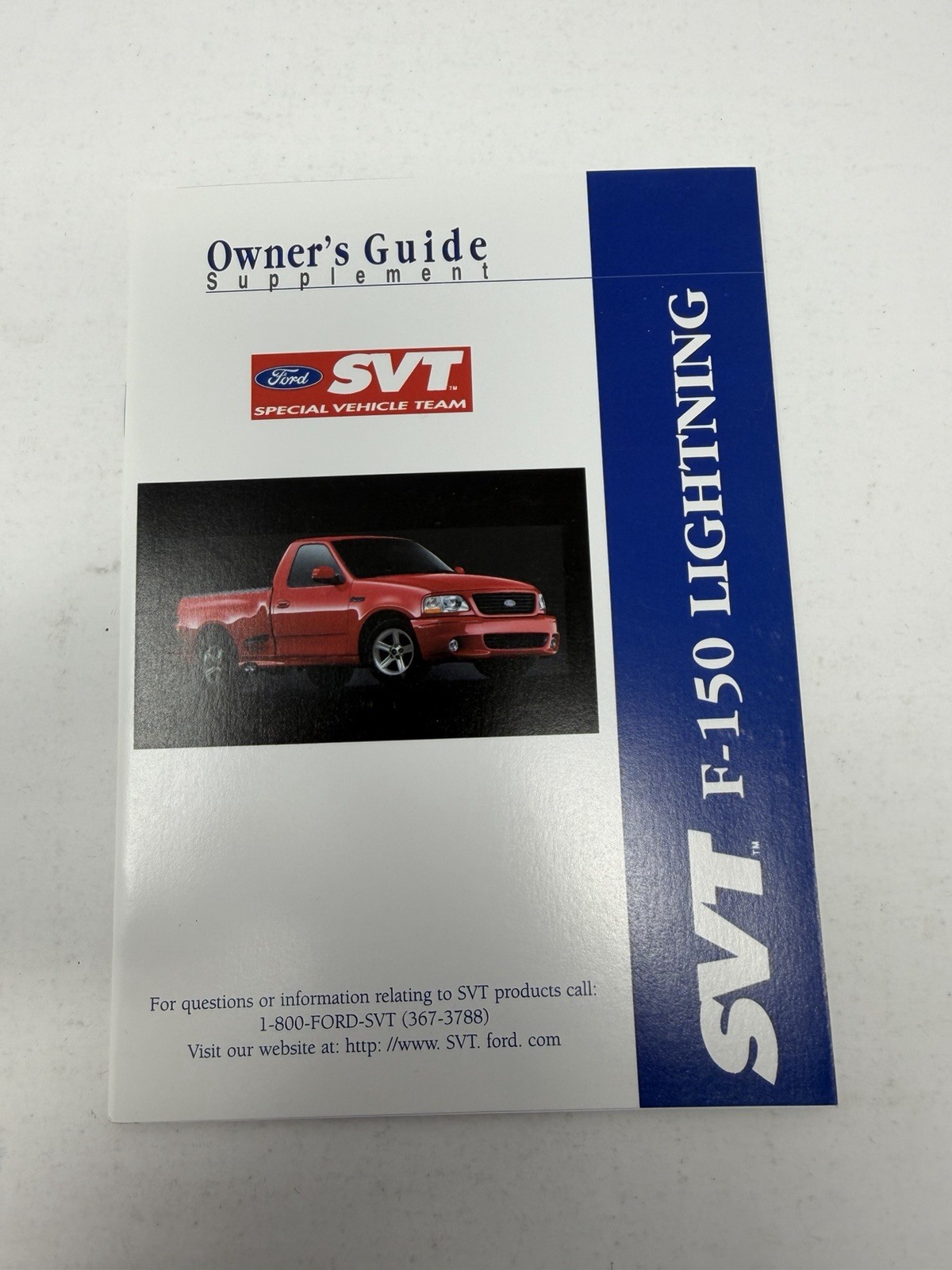2002 Ford SVT F-150 Owner\'s Manual Supplement
